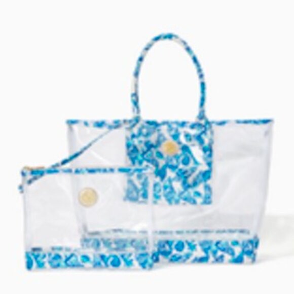 Lilly Pulitzer Beach bag and small cosmetics bag - Picture 1 of 6